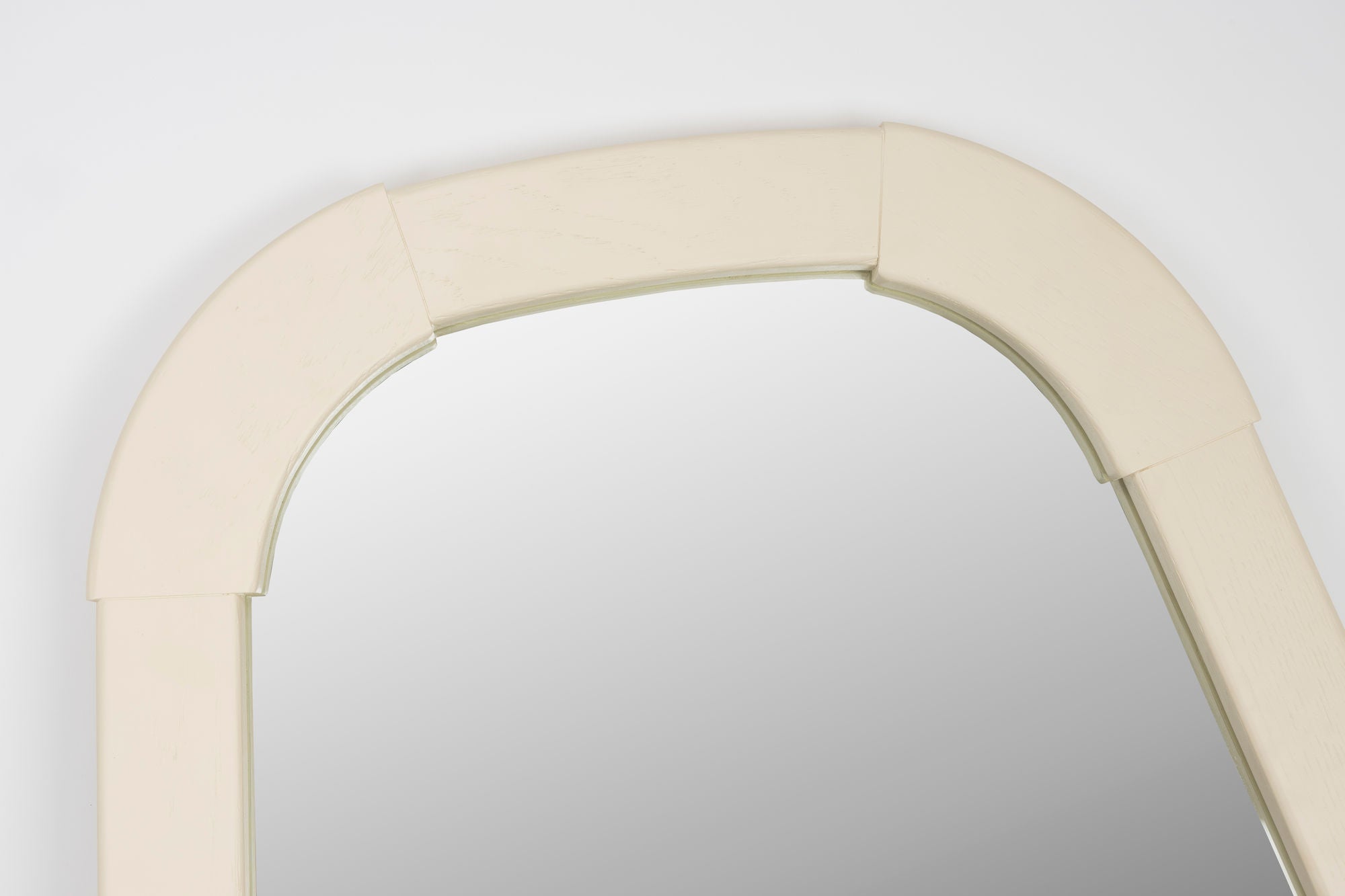 Zuiver Reverse Organic Cream Oak Wood Wall Mirror